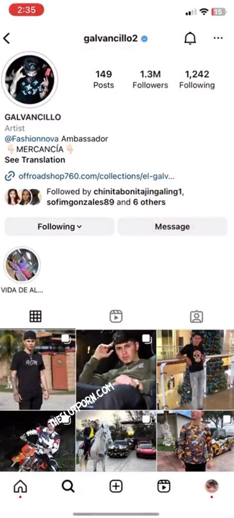 el galvancillo leaked|El Galvancillos Instagram Was Apparently Hacked